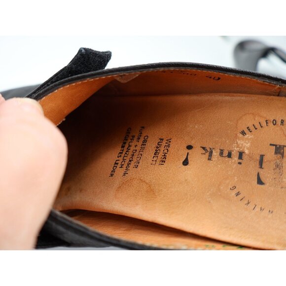 Think! Black Leather Mules Comfort Slip On Clog Shoe Womens 40 9 Comfort - Picture 11 of 12